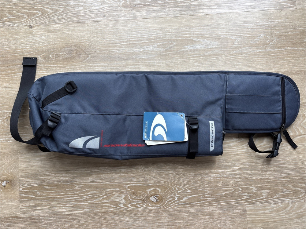 Salomon Snowblade Carry Bag Ski Blade Case Vintage Blue NWT NOS Shoulder Bag